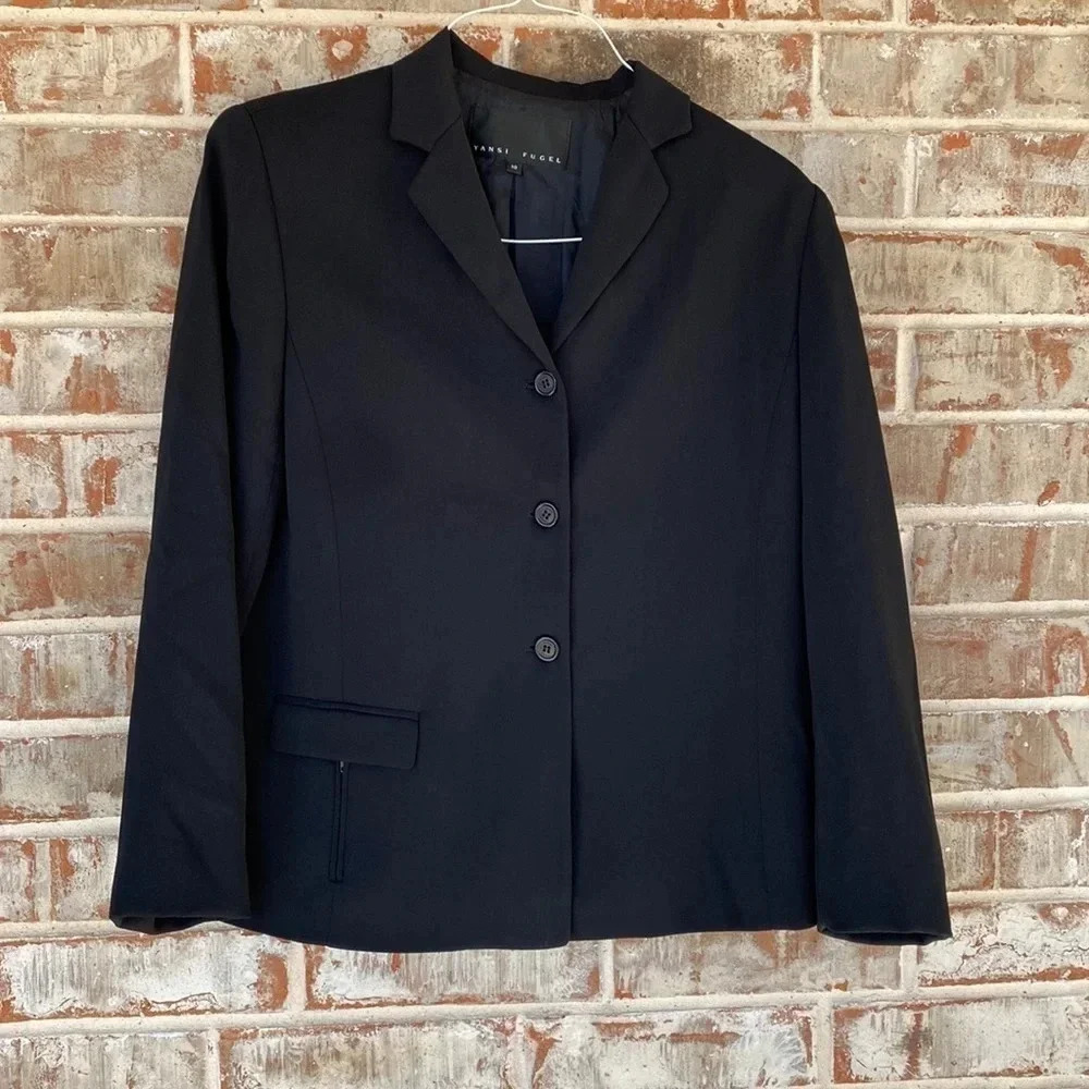 Yansi Fugel Black Classic Blazer